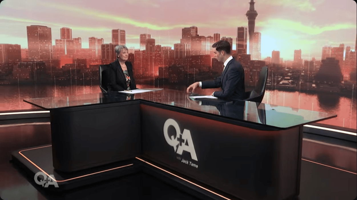 Helen Clark discusses Foundation's new book on Q+A with Jack Tame