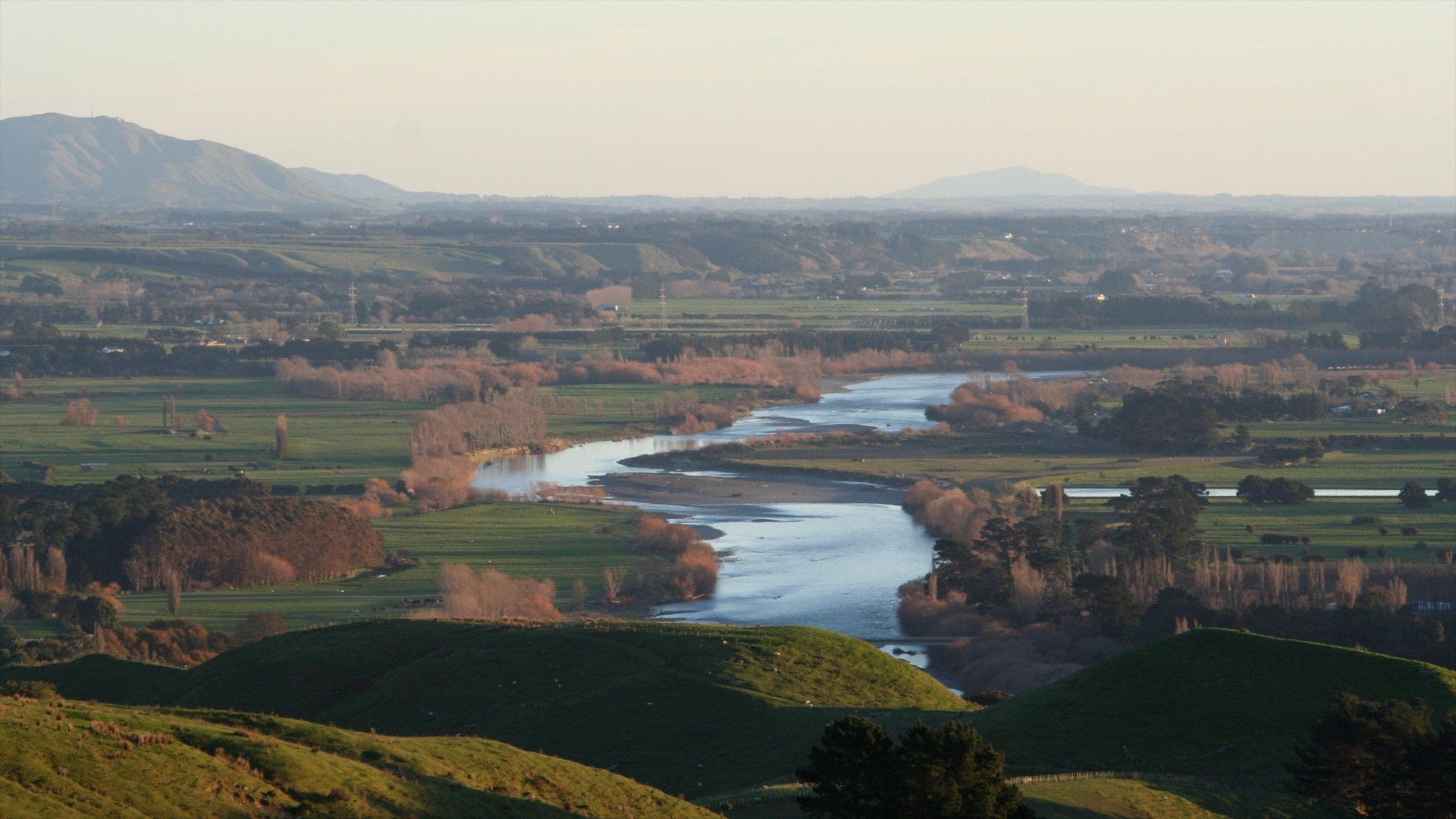 Panoramic photo of the Manawatū in New Zealand