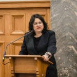 Associate Health Minister Ayesha Verrall speaks at Helen Clark Foundation policy roundtable